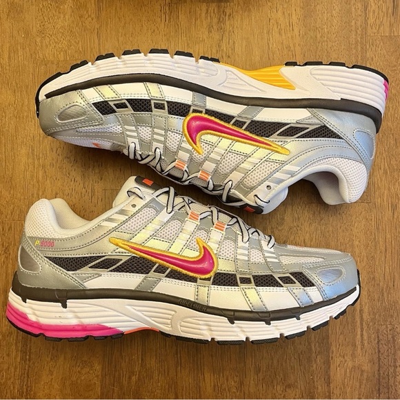 Nike Athletic Shoes - Silver, Pink, Yellow - Picture 3 of 4